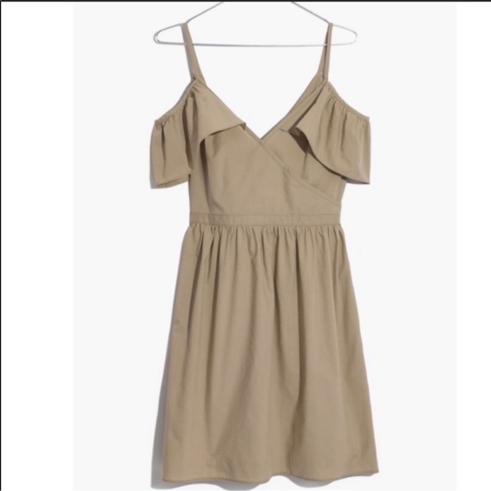 Madewell Cold Shoulder Cotton Dress - Picture 4 of 7